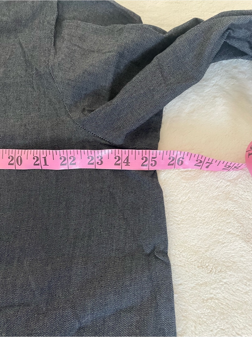 Eileen Fisher Airy Organic Cotton Twill Classic Collar Denim Shirt Size 1X - Picture 8 of 9